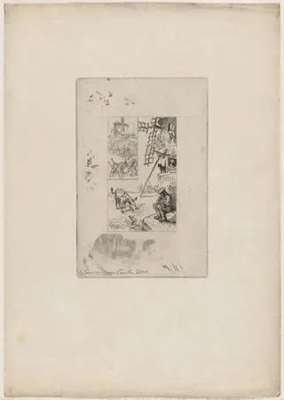 Le Secret du Maîtres Cornille, by Félix-Hilaire Buhot, ink, 1879