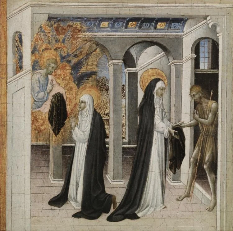 St. Catherine of Siena and the Beggar, detail