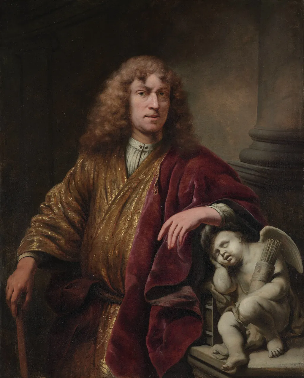 Self-portrait, by Ferdinand Bol, oil, 1669