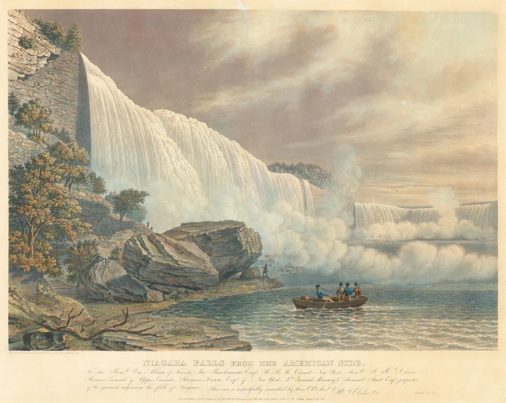 Niagara Falls from the American Side, detail