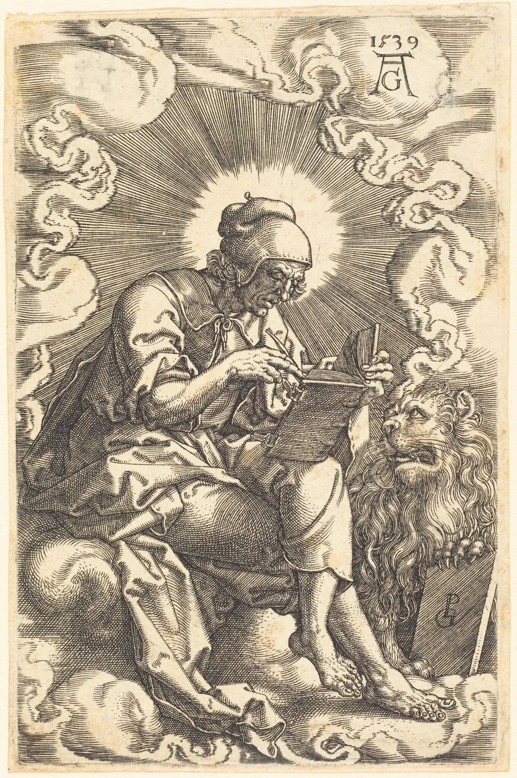 Mark, by Heinrich Aldegrever, ink, 1539
