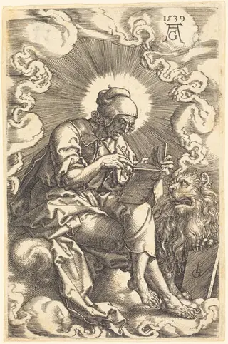 Mark, by Heinrich Aldegrever, ink, 1539