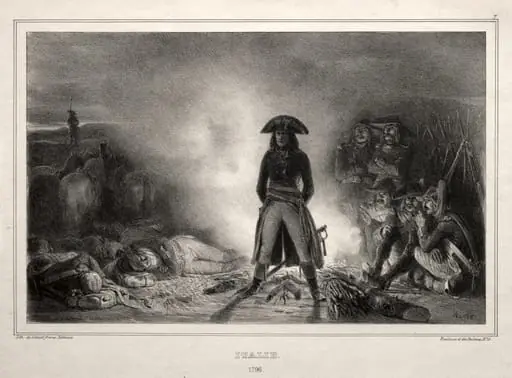 Album for 1836:  Italy, 1796, Napoleon Bonaparte, by Auguste Raffet, 1836