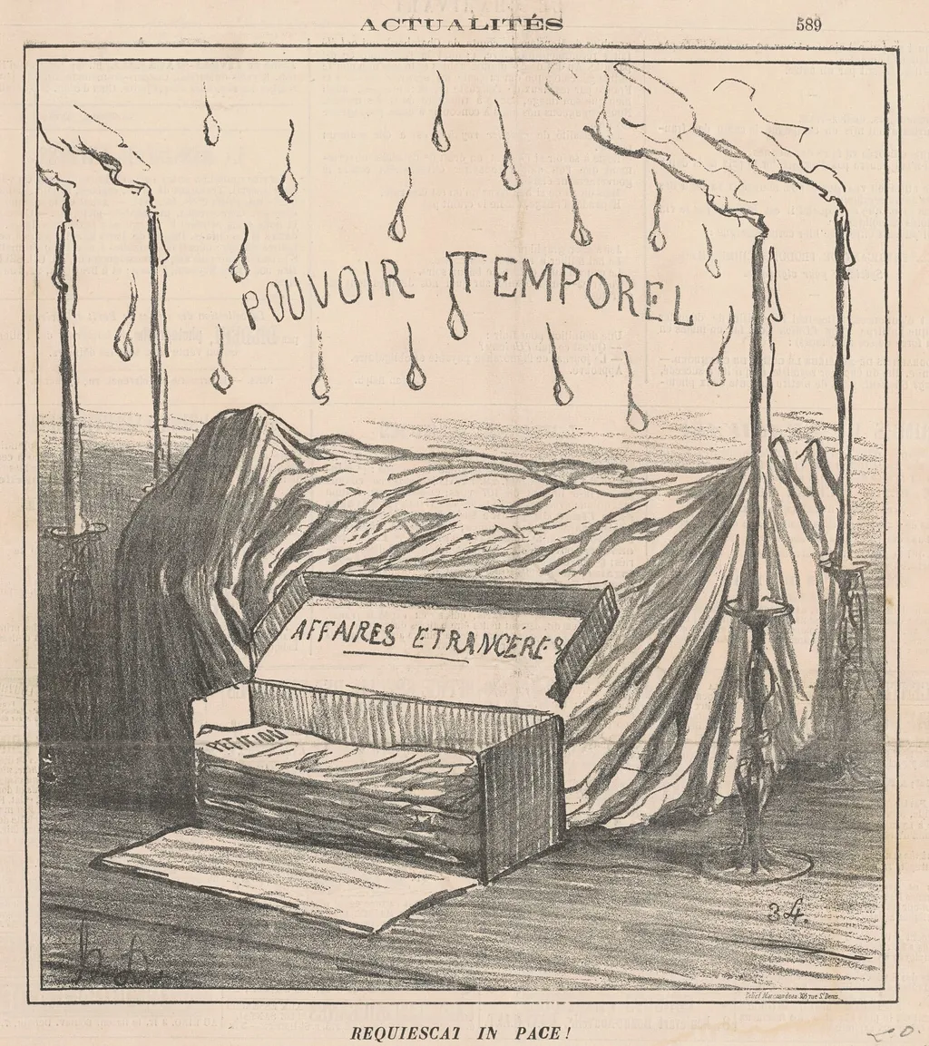 Requiescat in pace!, by Honoré Daumier, ink, 1871