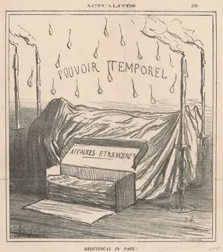 Requiescat in pace!, by Honoré Daumier, ink, 1871