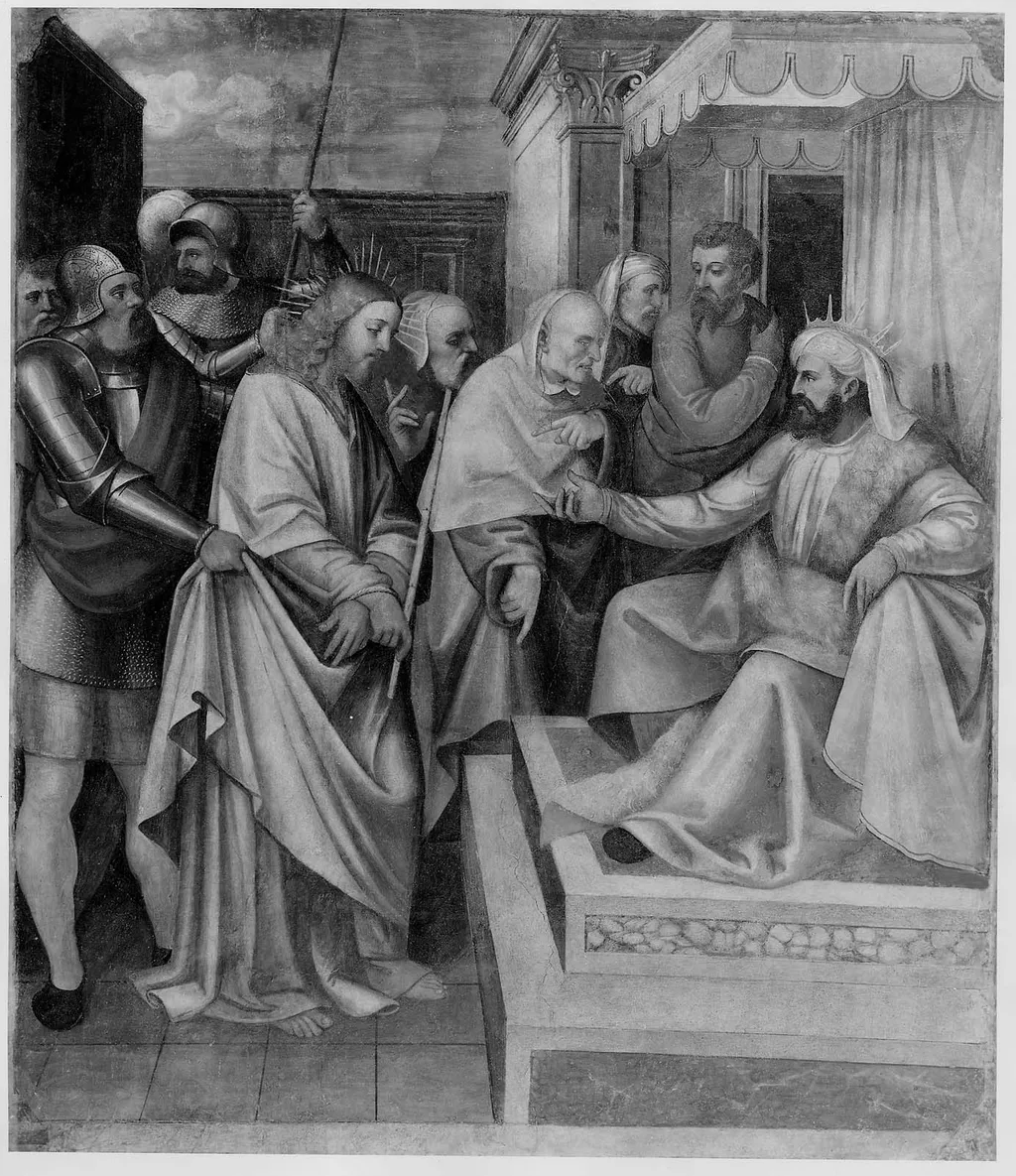 Christ before Caiaphas, by Paolo da Caylina il Giovane, unspecified, 1525