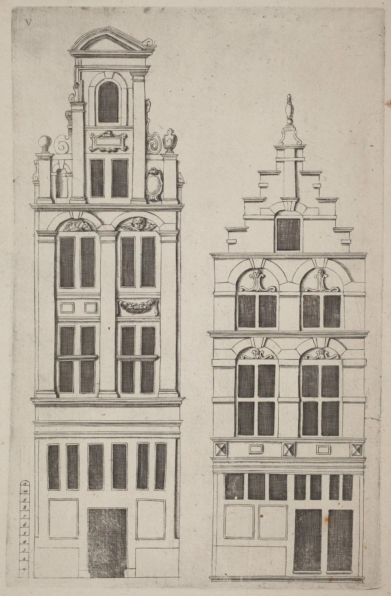Dutch Facade Elevation: pl. 5, detail
