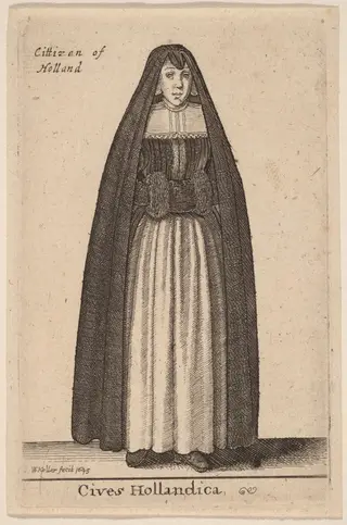 Cives Hollandica, by Wenceslaus Hollar, ink, 1643