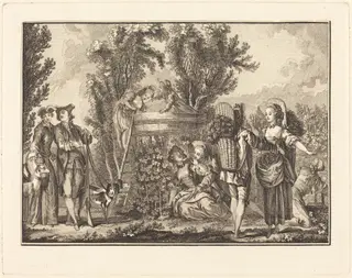 L'automne, by Joseph de Longueil, ink, 1761