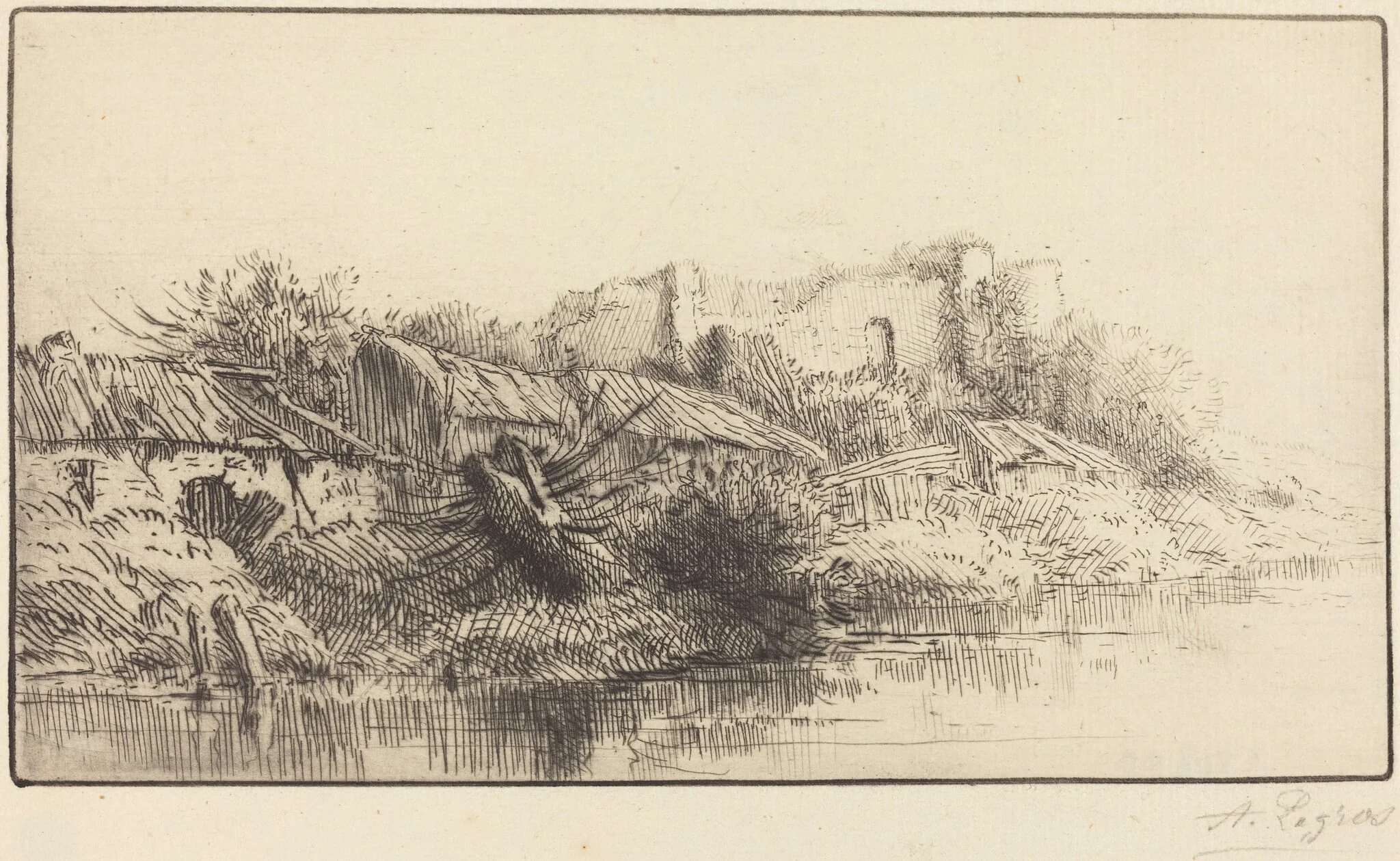 Abandoned Village (Le village abondonne), detail
