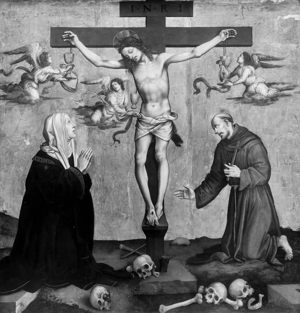 Crucifixion of Christ, by Filippino Lippi, paint, 1496