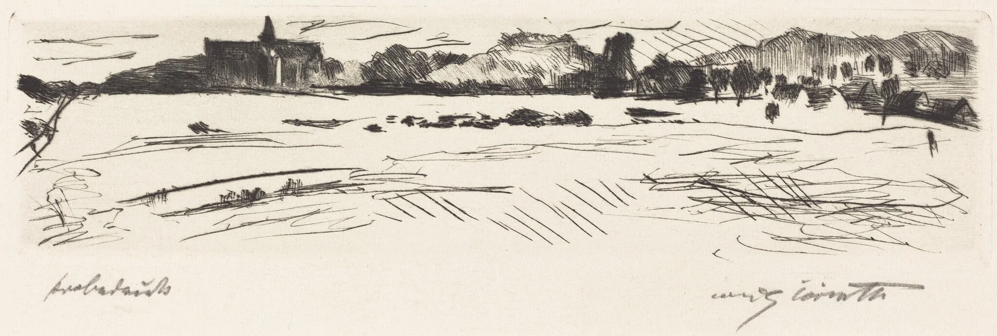 Dünenlandschaft (Landscape with Dunes), detail