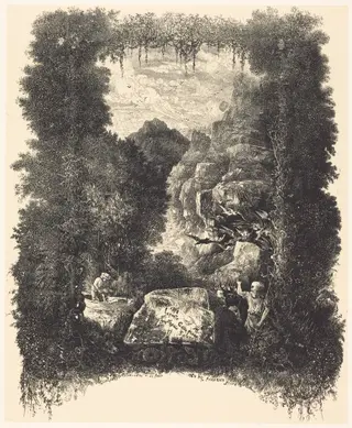 Frontispiece, by Rodolphe Bresdin, ink, 1878