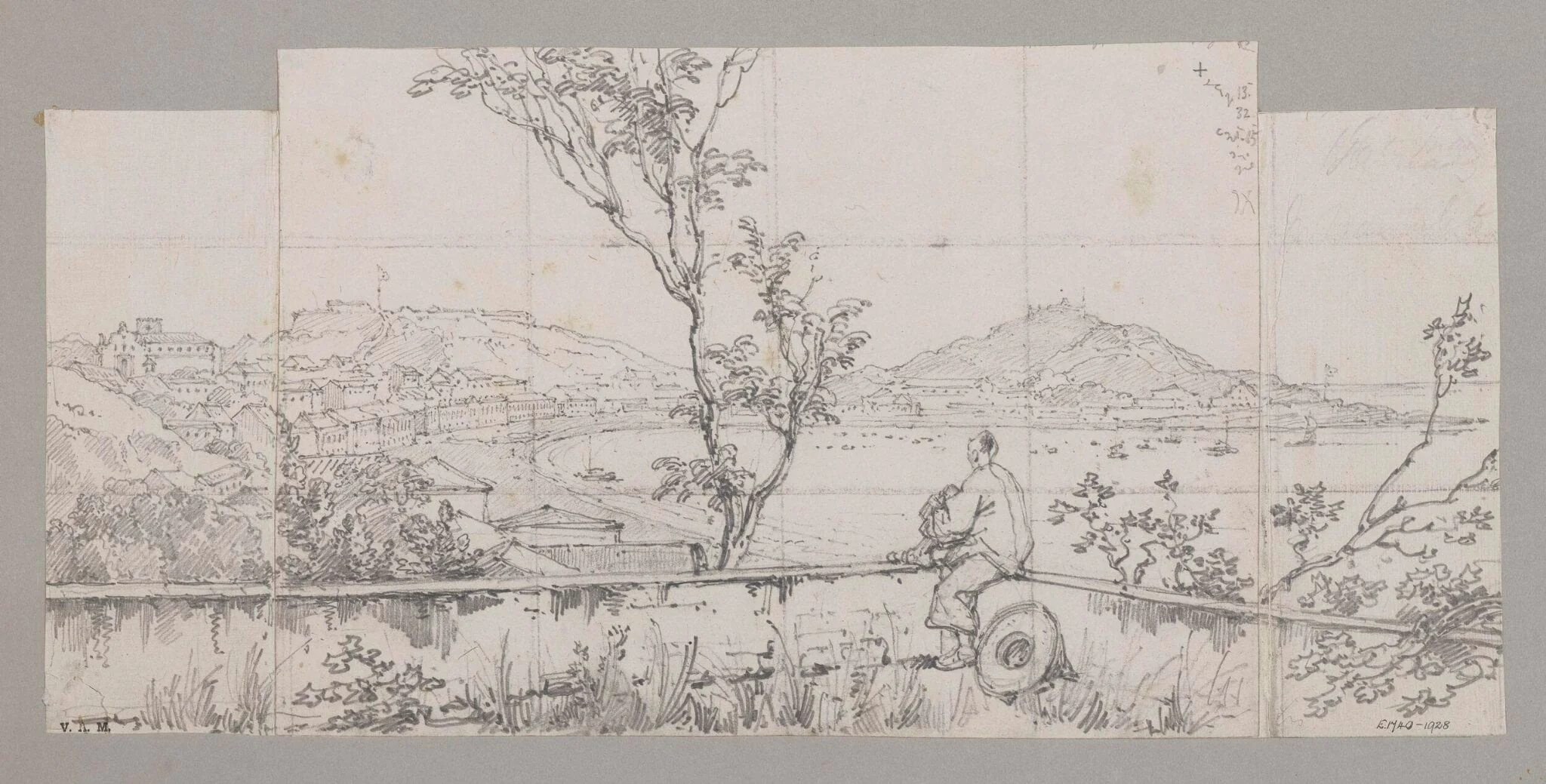 General View of Macao Bay from the Bishop's Gate, detail