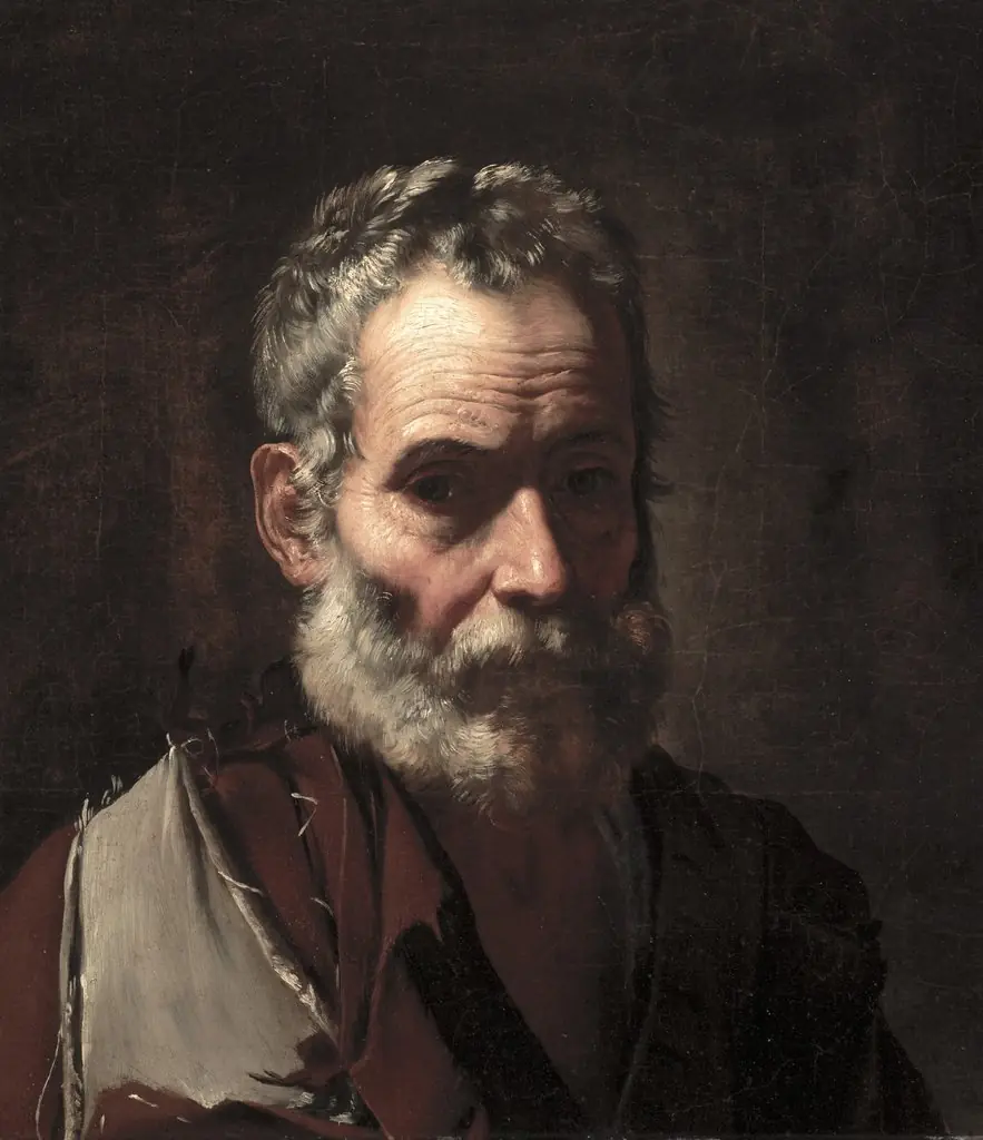 An Old Man, by Jusepe de Ribera, oil, 1635