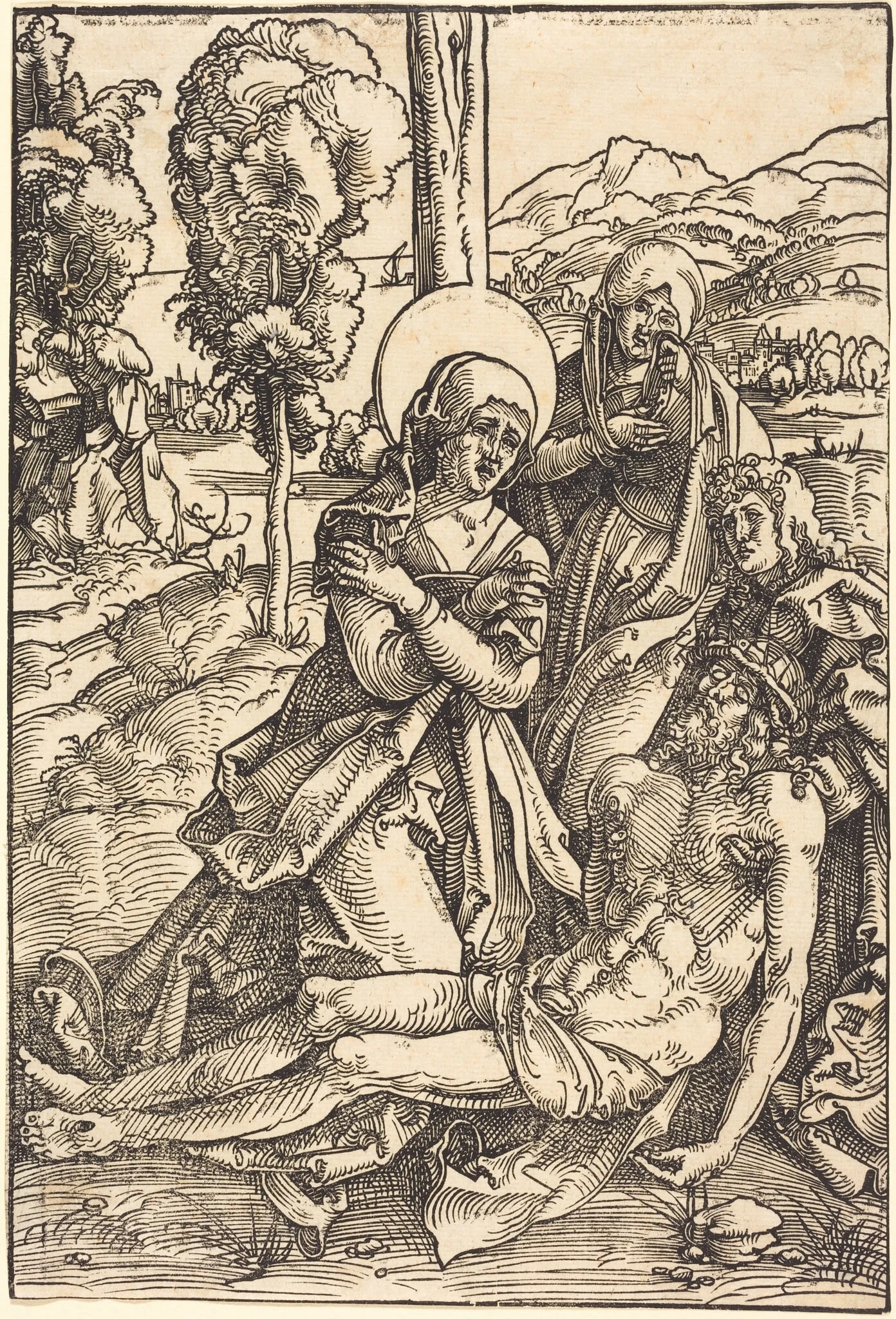 Lamentation for Christ, detail