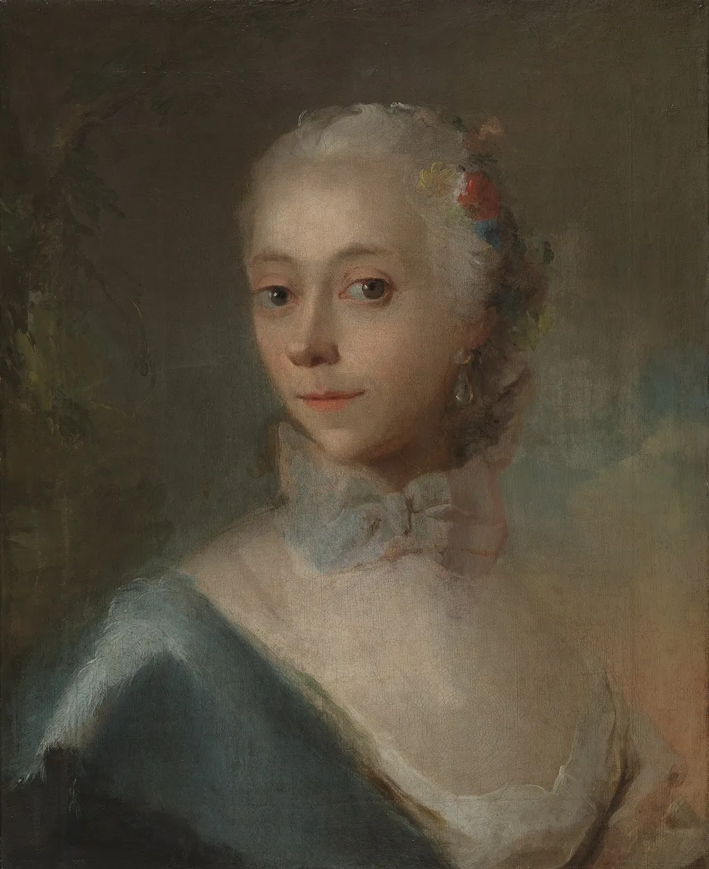 Dameportræt, by Carl Gustaf Pilo, oil, 1759