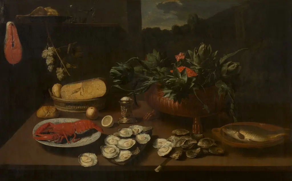 Still Life, by Jacob van Es, oil, 1640