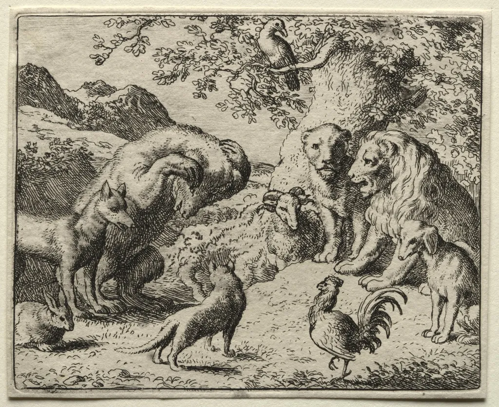 Reynard the Fox:  The Complaint of the Bear, by Allart van Everdingen, 1662