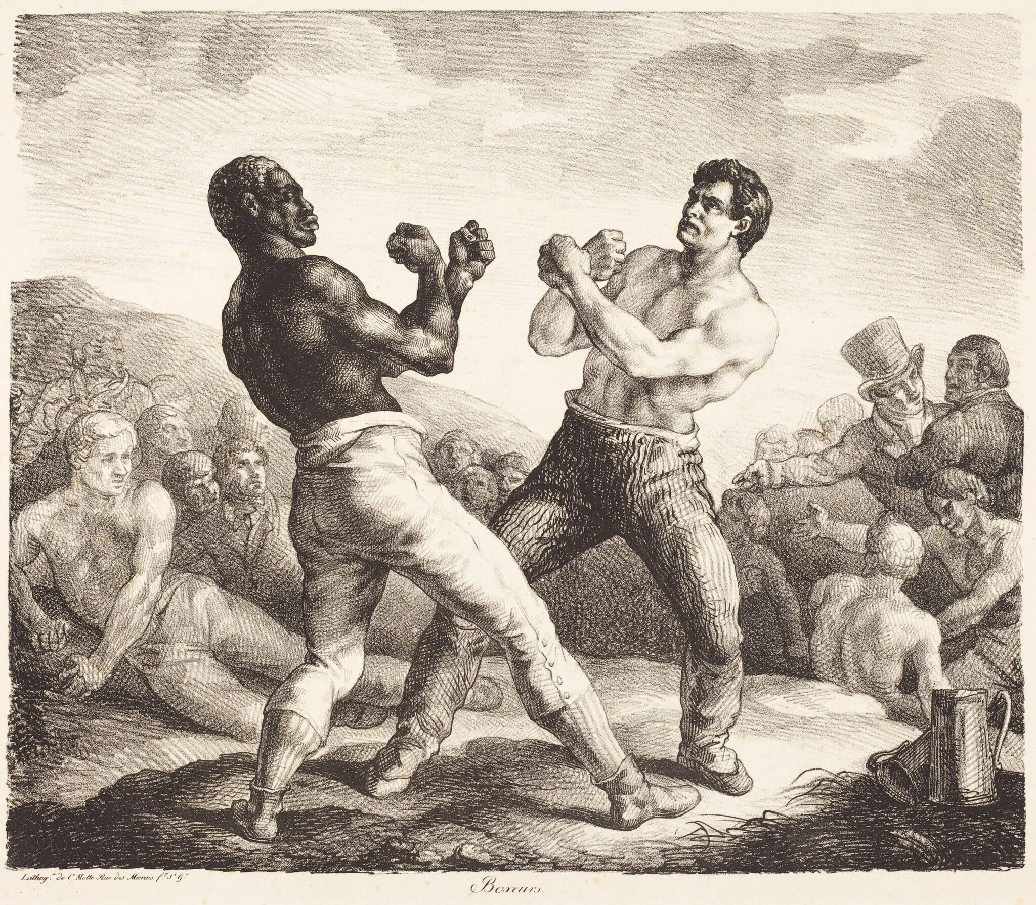 Boxeurs (The Boxers), detail