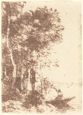 Souvenir of Fampoux (Souvenir de Fampoux), by Jean Baptiste Camille Corot, 1854