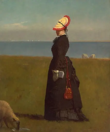 Lambs, Nantucket, by Eastman Johnson, oil, 1874