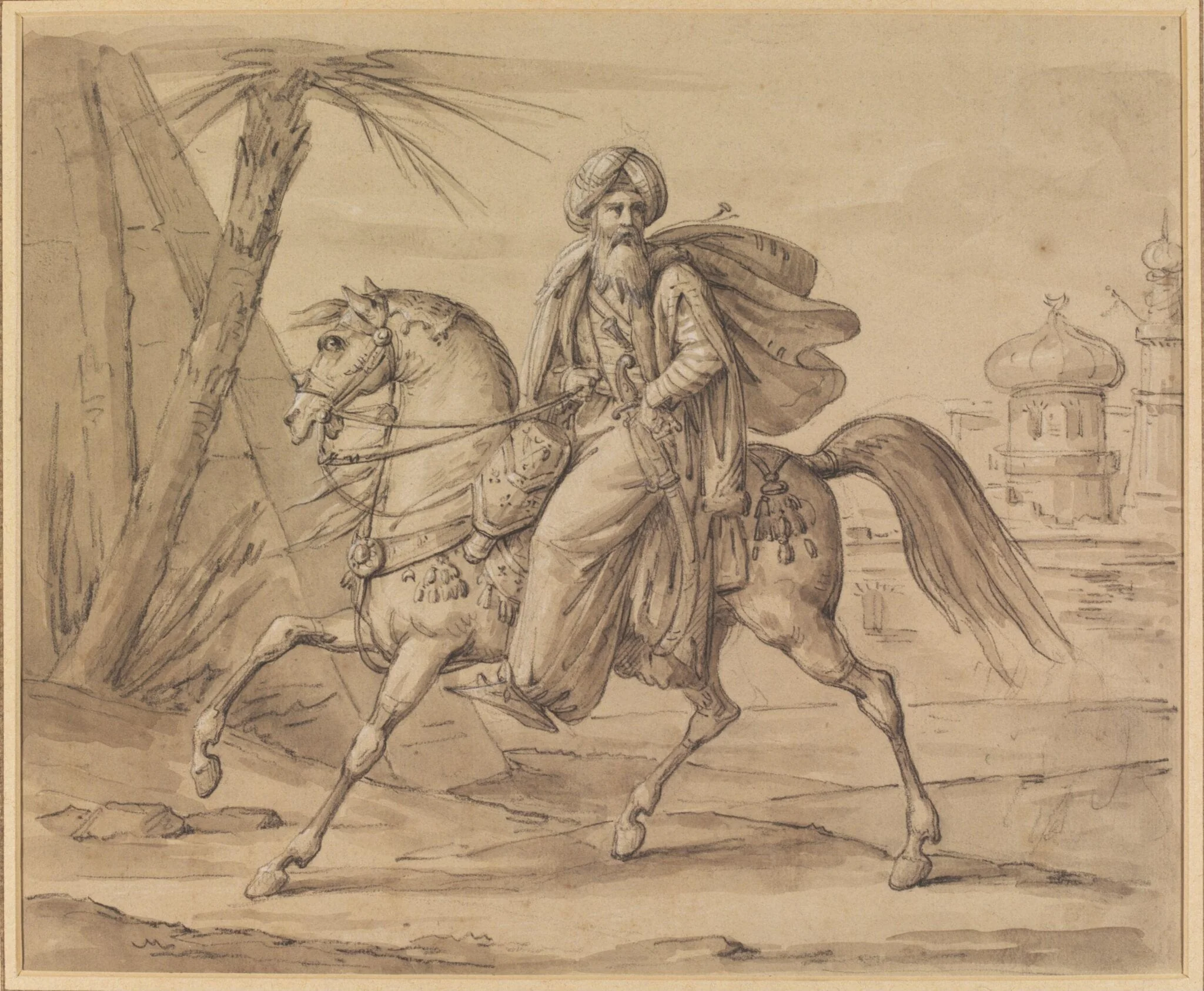 Mamluk on Horseback, detail