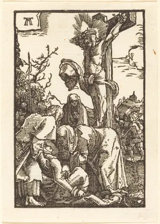 Christ on the Cross, by Albrecht Altdorfer, ink, 1513