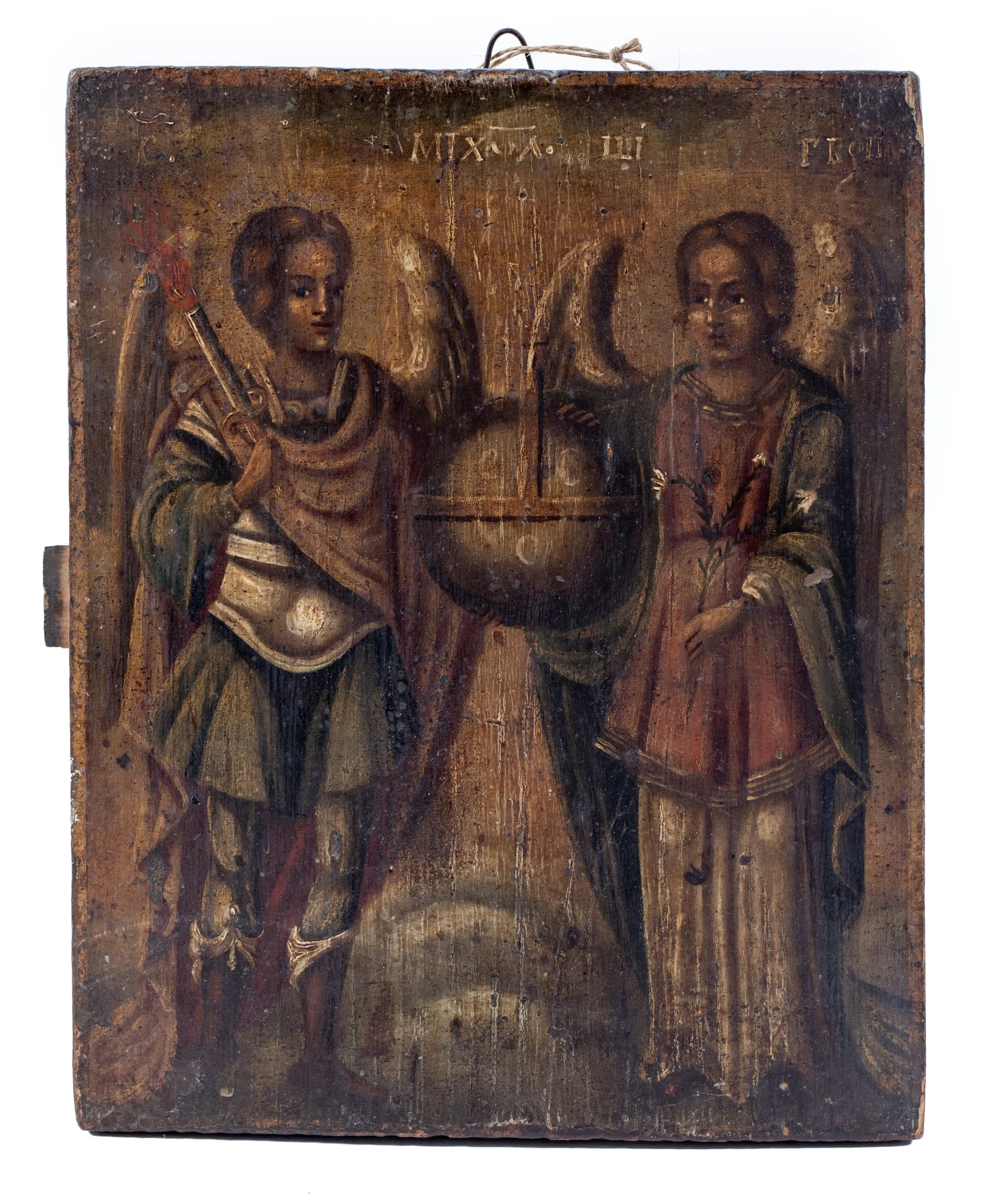 Sfinții Mihail și Gavriil, detail