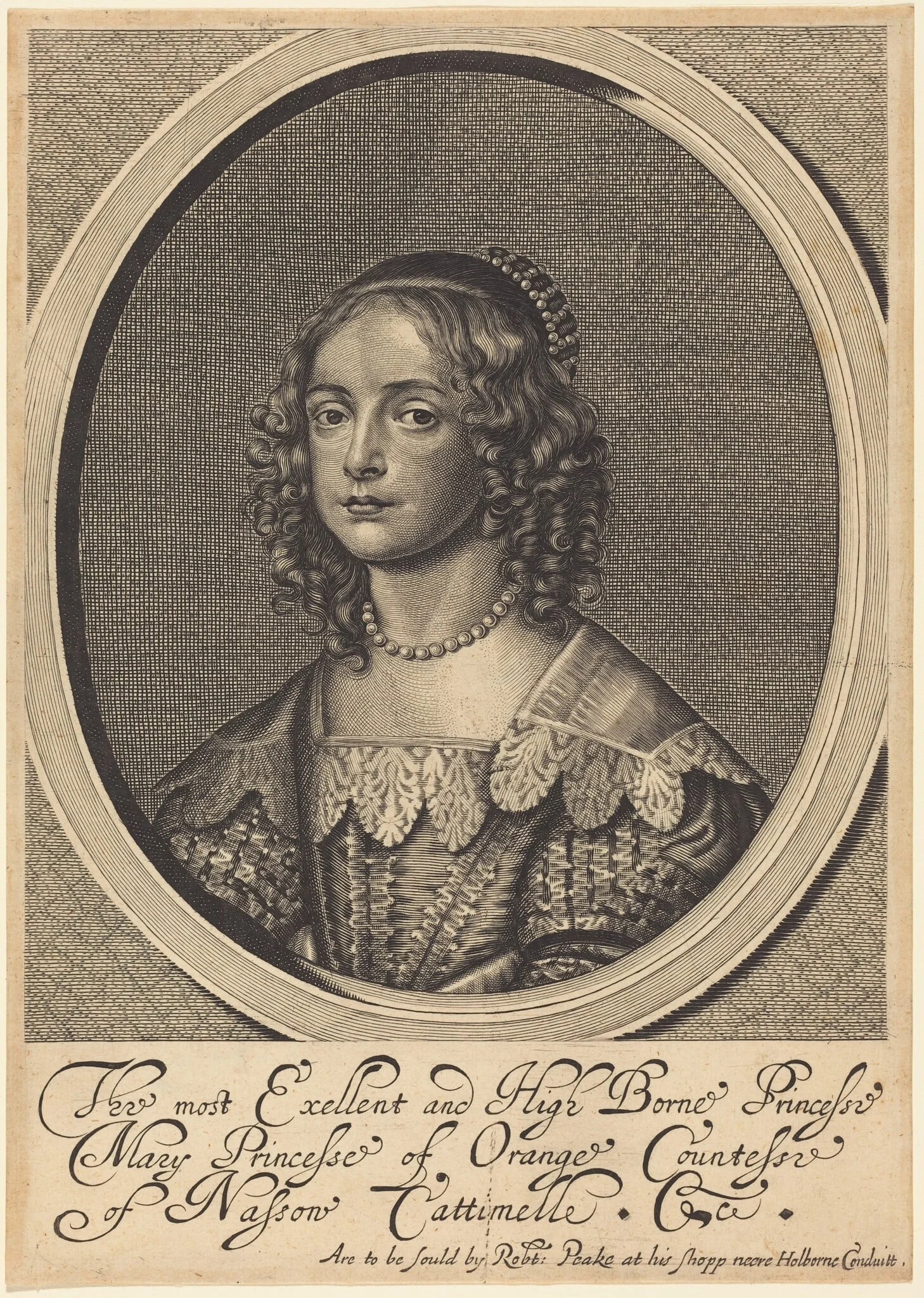 Mary, Princess of Orange, detail