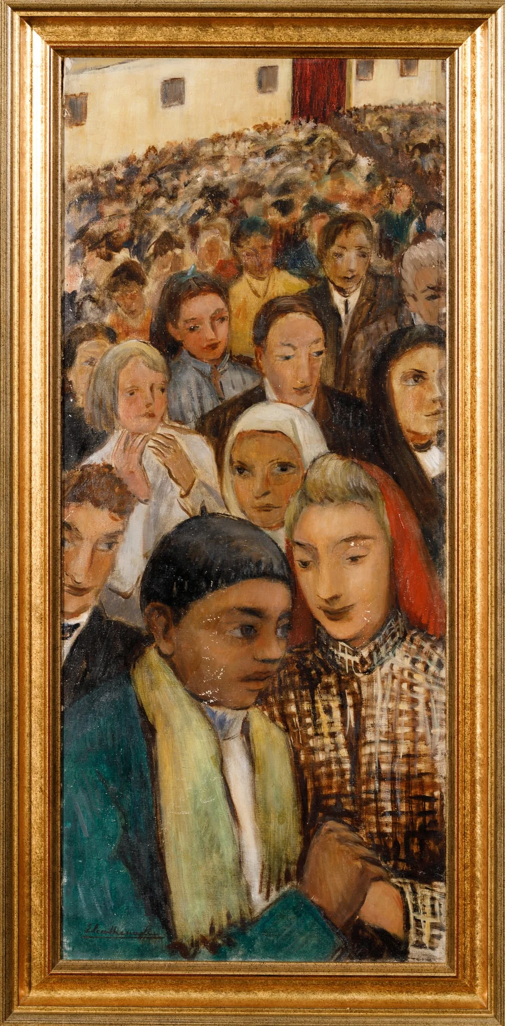 Mulțime la concert, detail