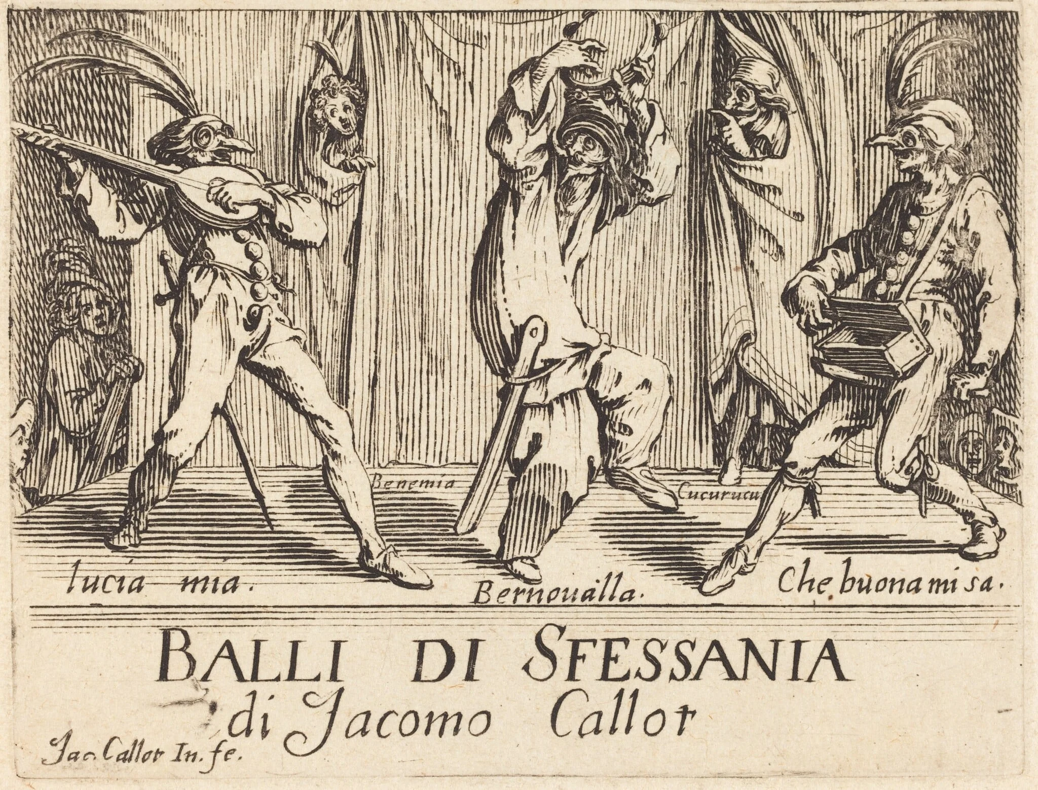 Frontispiece for "Balli di Sfessania", detail