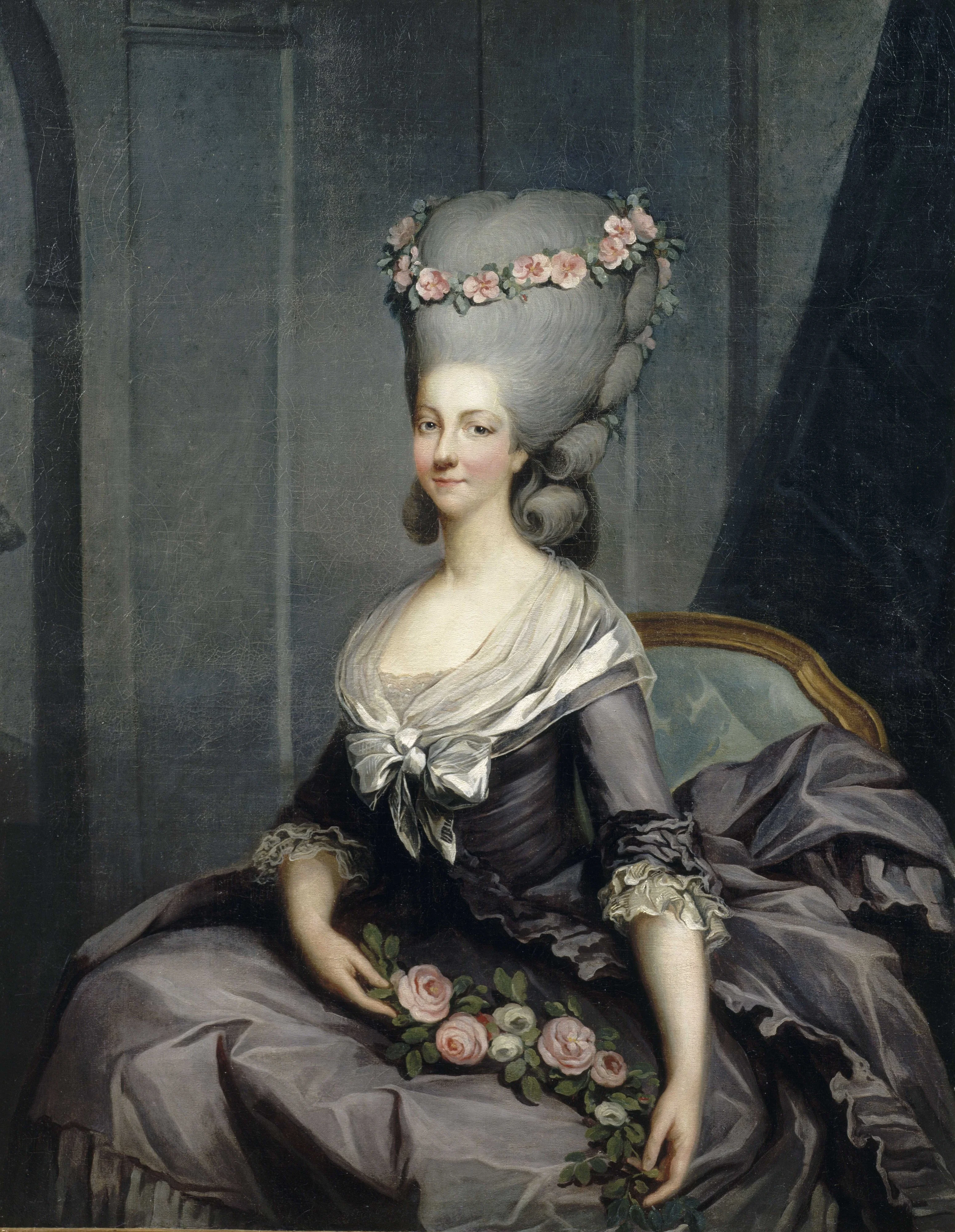 Portrait of the Princess of Lamballe, detail