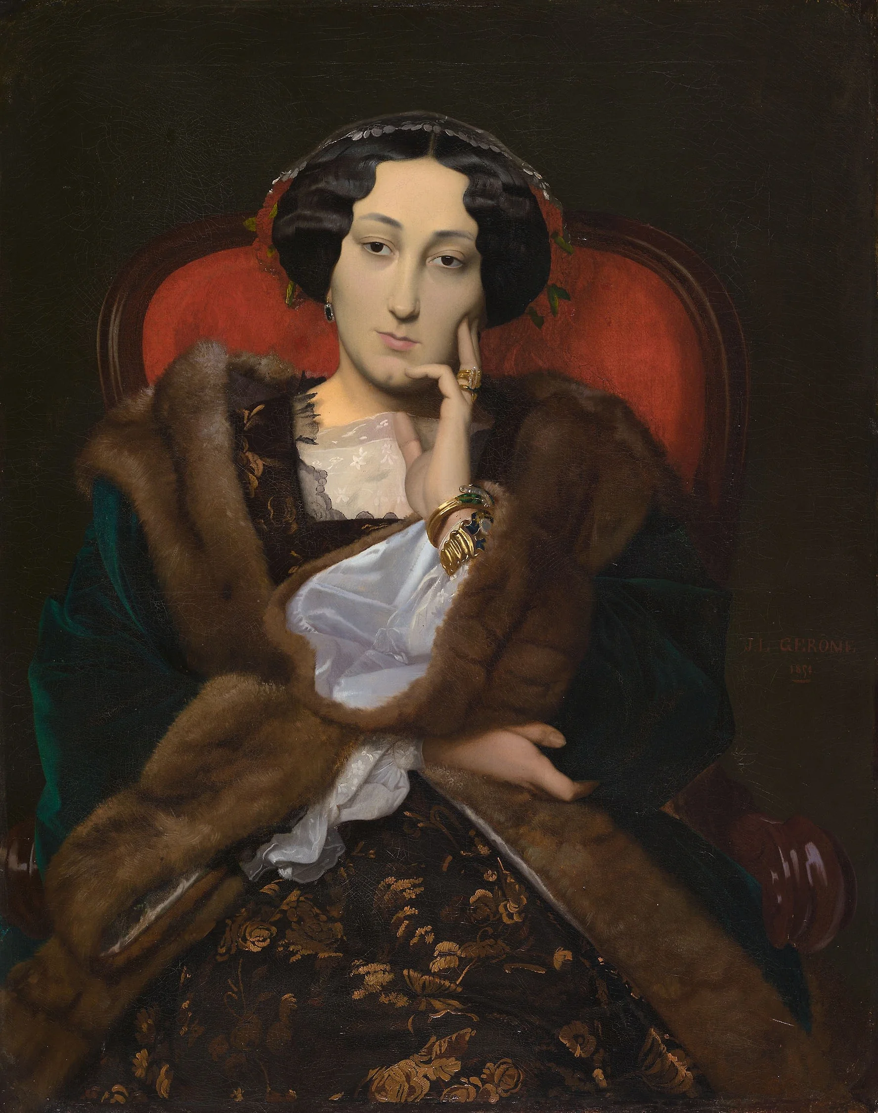 Portrait of a Woman, detail