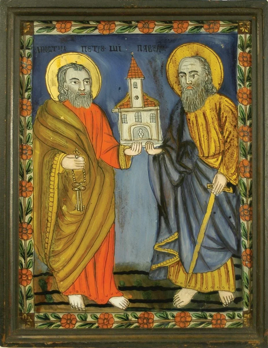 Apostolii Petru și Pavel, detail