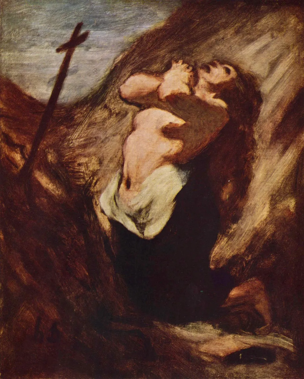 Mary Magdalene, by Honoré Daumier, oil, 1849