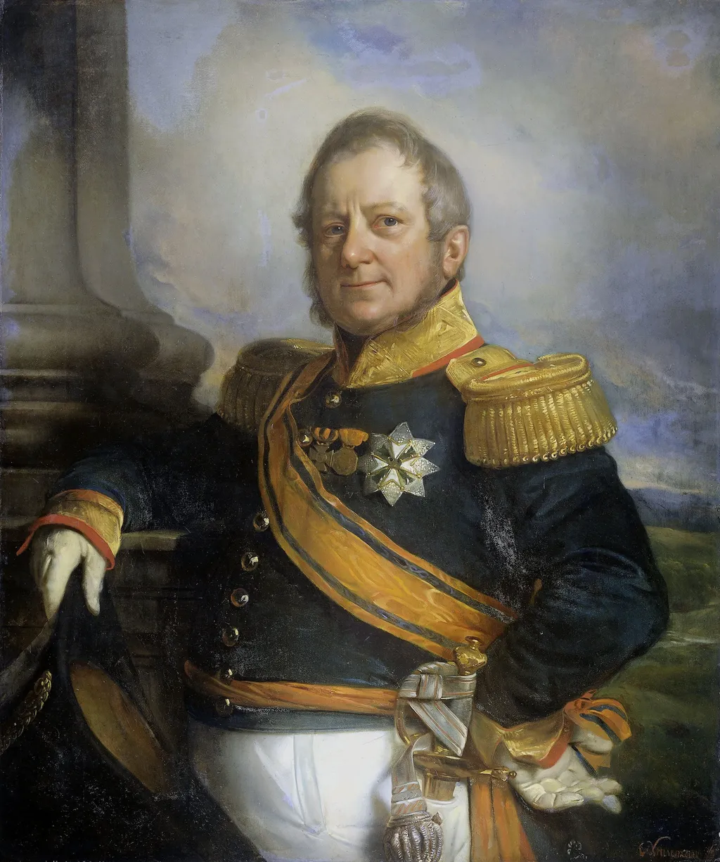 Portrait of Hendrik Merkus, Baron de Kock, Army Commandant and after 1826 Lieutenant Governor-General of the Dutch East Indies, by Cornelis Kruseman, oil, 1835