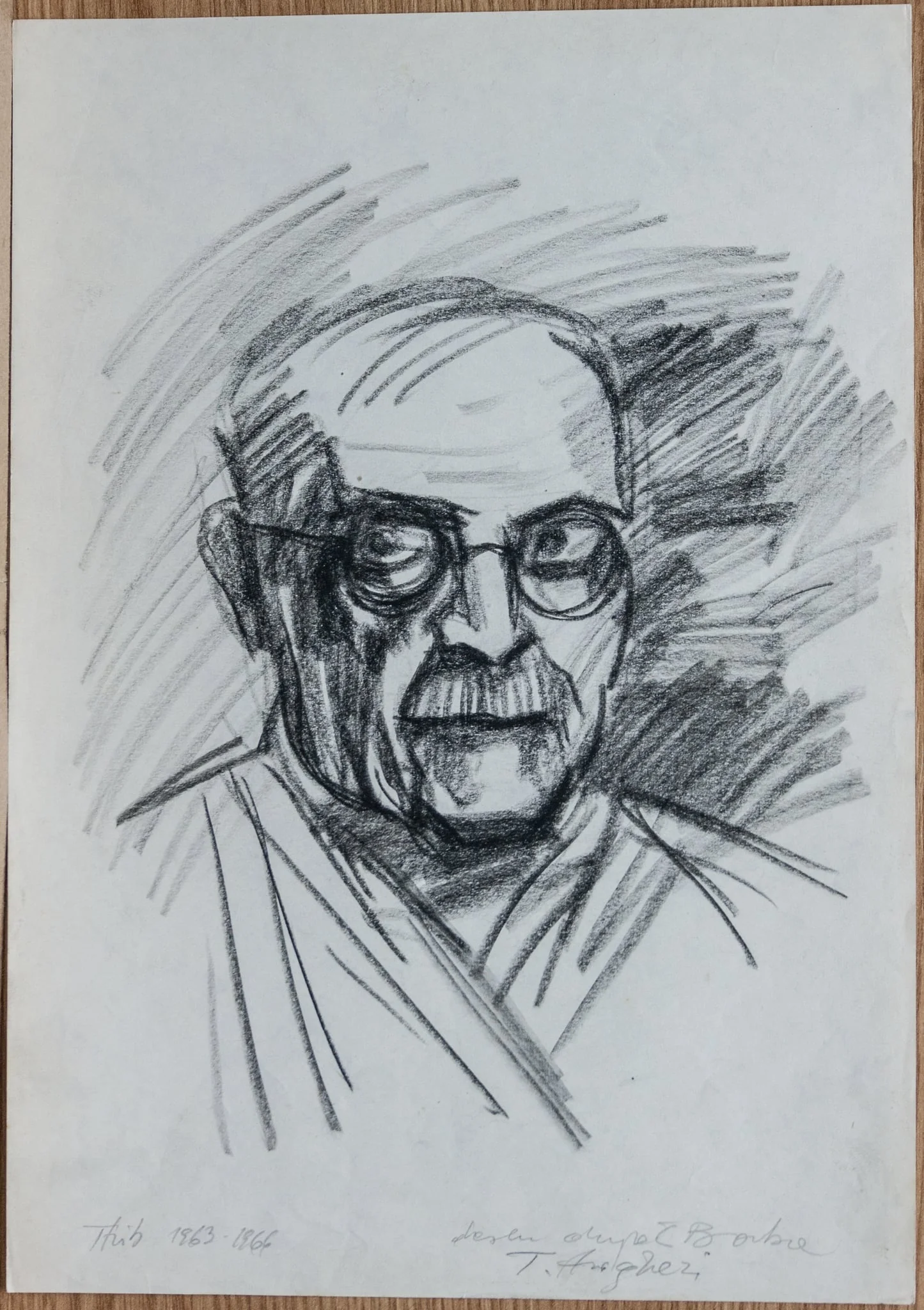 Desen după C. Baba – T. Arghezi, detail