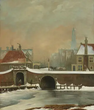 The Raampoortje in Amsterdam, by Wouter Johannes van Troostwijk, oil, 1809