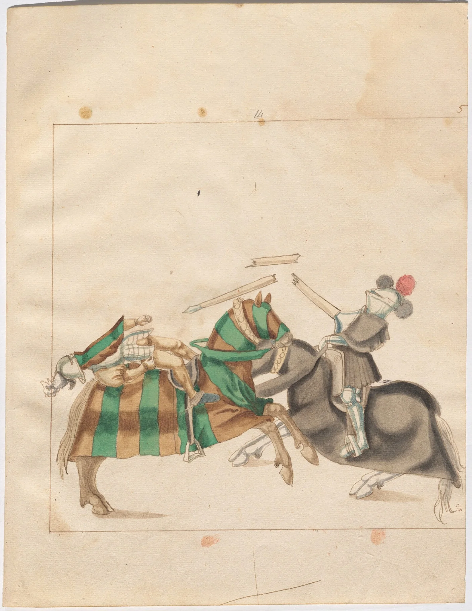 Mixed Jousts of War and Peace, detail