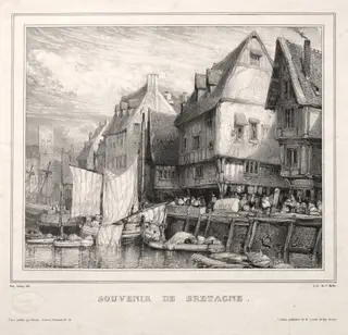 Souvenirs:  Souvenir of Brittany, by Eugène Isabey, 1832