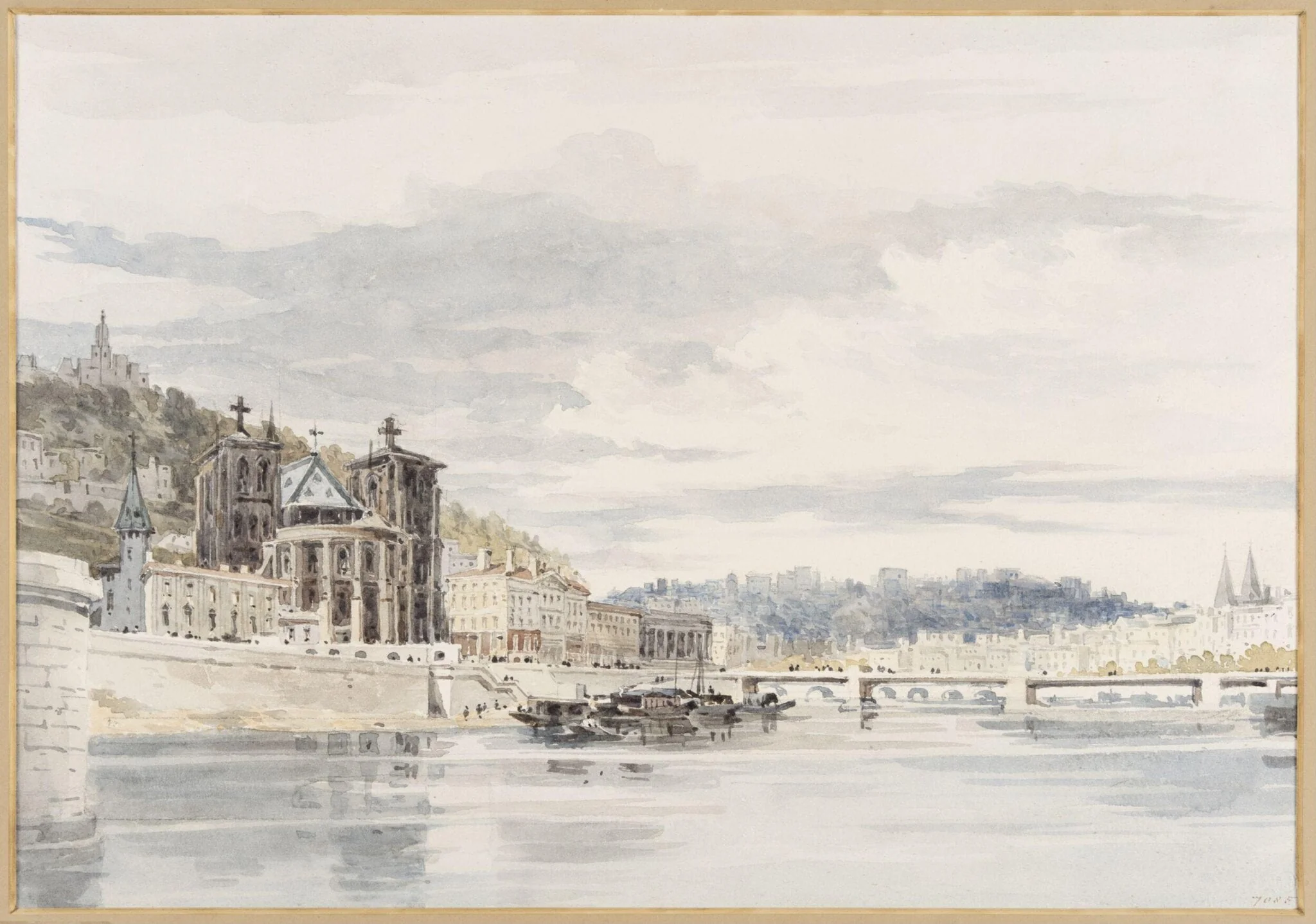 Lyons from the Left Bank of the Saone, detail