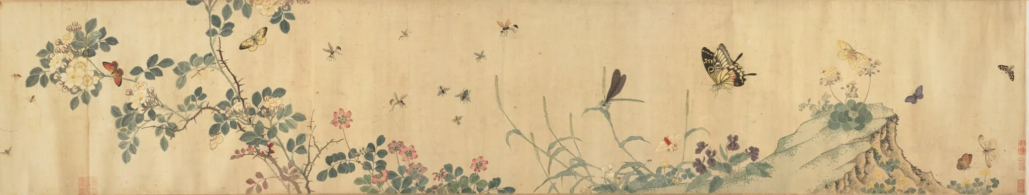 Flowers and Insects, detail