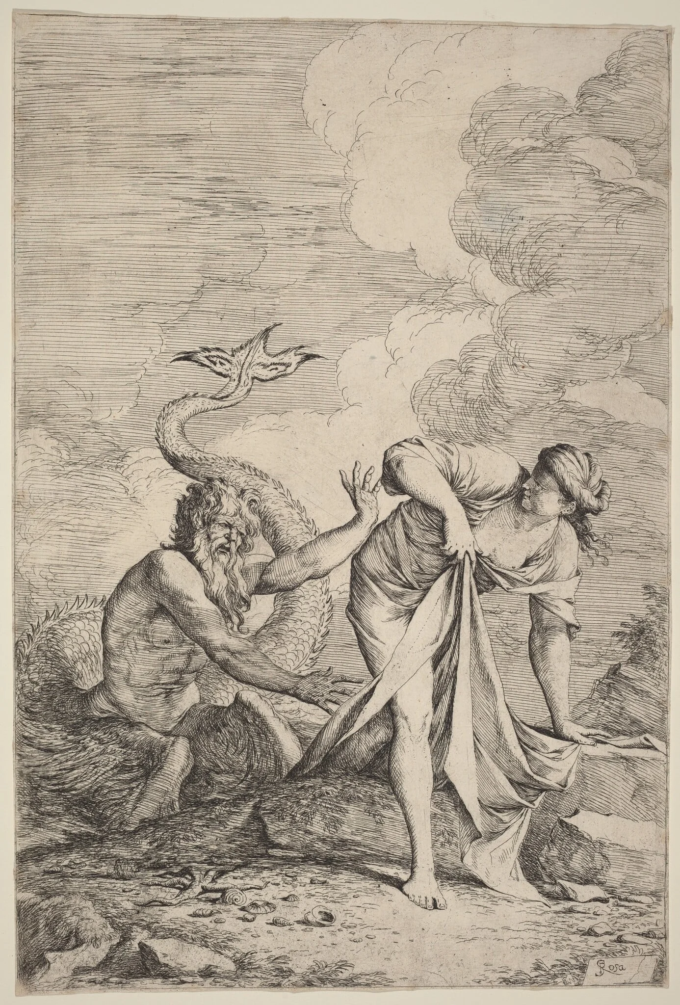 Glaucus and Scylla, detail