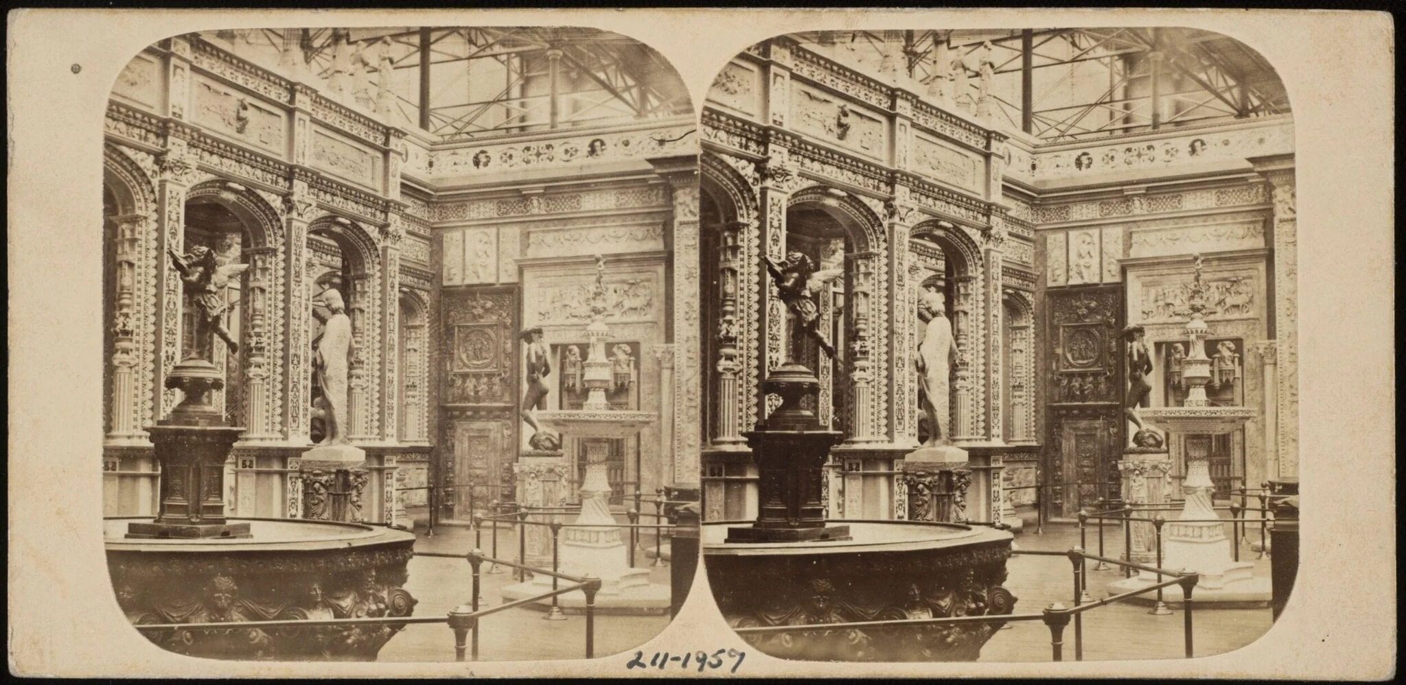 Crystal Palace: View in the Renasissance Court, detail