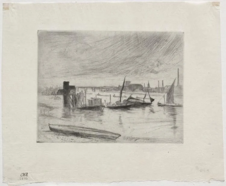 Early Morning, Battersea, detail
