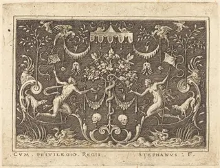 The Fall of Man, by Etienne Delaune, ink, 1551