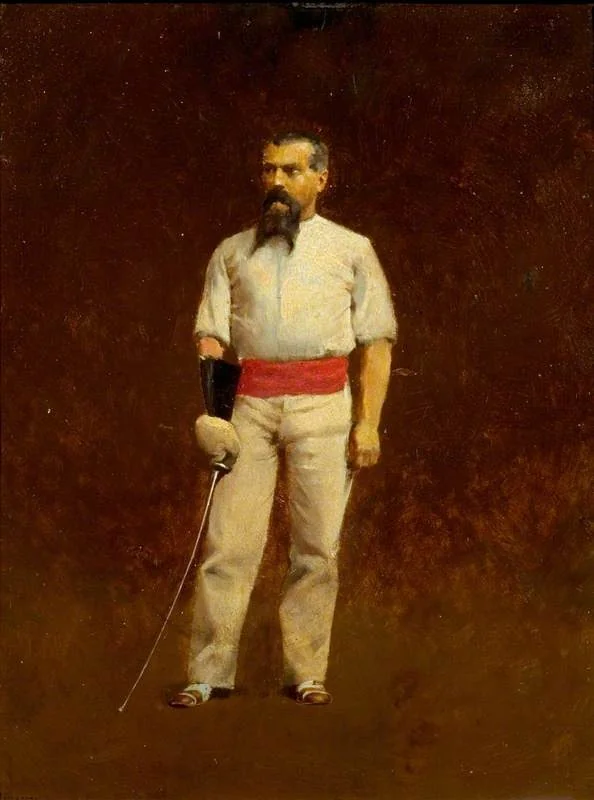 Sir Richard Burton (1821–1890), Dressed for Fencing, detail