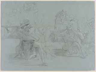 Study for 'The Siege of Gibraltar', by John Singleton Copley, 1782