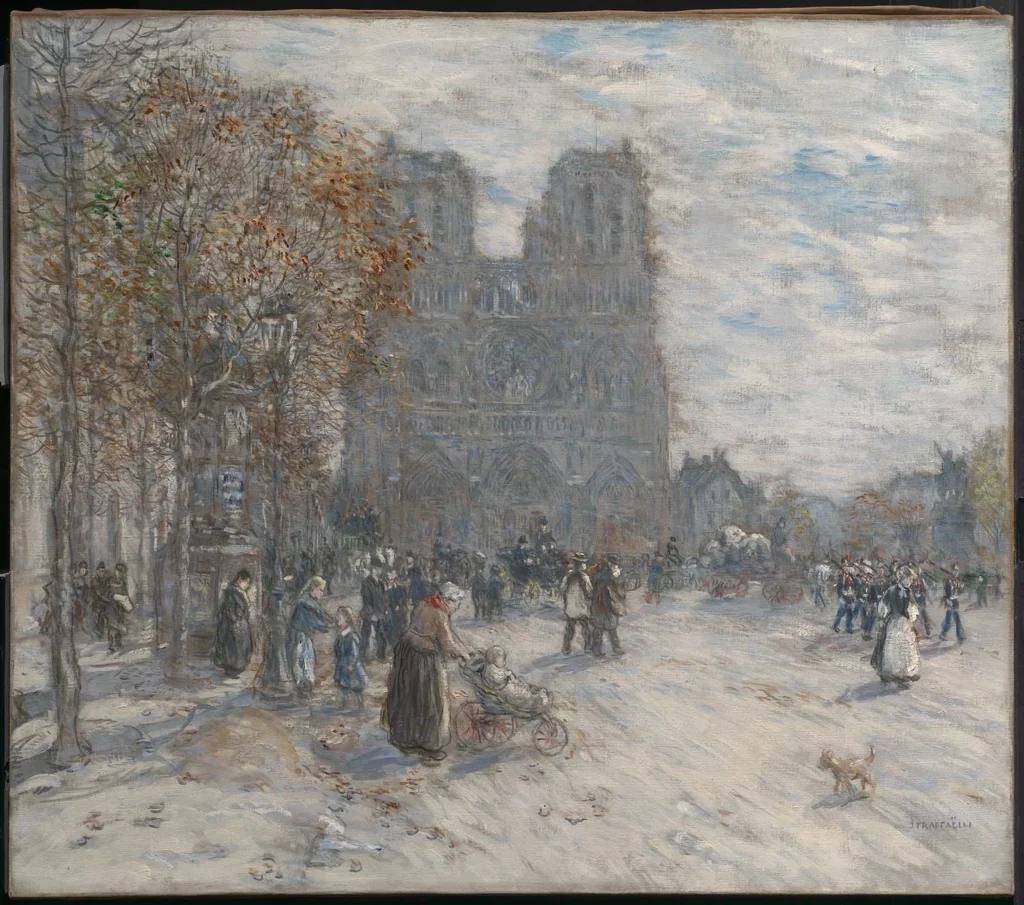 Place du Parvis, Notre Dame, Paris, detail